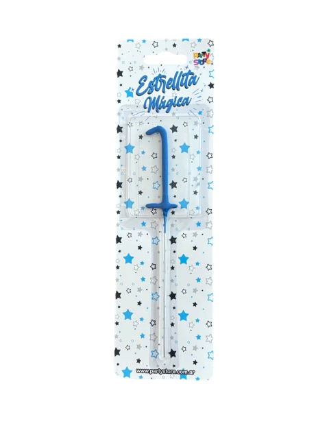 Vela Chispita Azul Torta N°1 - comprar online