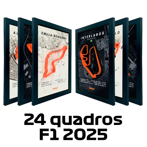 Kit 24 Quadros LapLine GP 2025 - comprar online