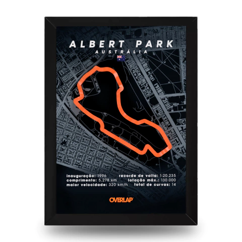 Quadro LapLine GP da Austrália 3D - comprar online