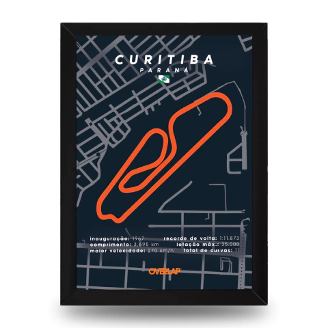 Quadro LapLine Curitiba 3D - comprar online