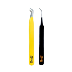 Kit Pinças Para Extensão de Cílios PY01 e PB03