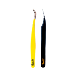 Kit Pinças Para Extensão de Cílios PY02 e PB01