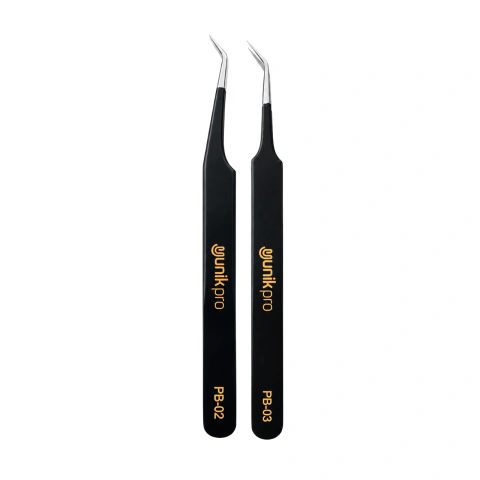 Kit Pinças Para Extensão de Cílios PB03 e PB02