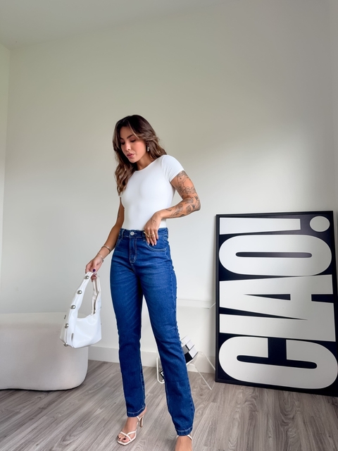 CALÇA JEANS SLIM ESCURA - comprar online