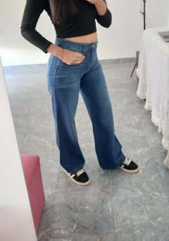 Wide leg rígido azul - comprar online