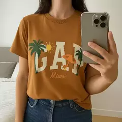 Remera GAP® 100% Original - Summer Orange - Importada ⭐⭐⭐⭐⭐ (56) - ¡Hola Zapas!