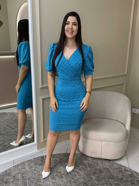 Vestido Nicole - Azul - comprar online