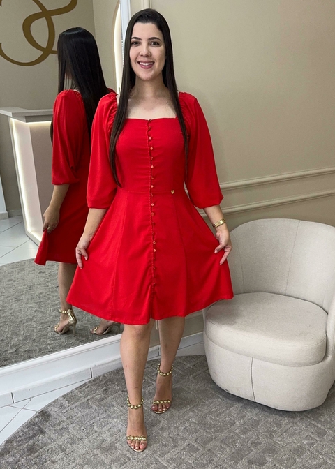 Vestido Larissa - Vermelho