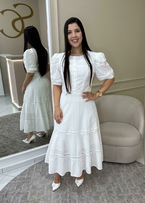 Vestido Ildilene - Off Wite - comprar online