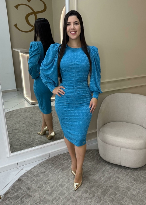 Vestido Neide - Azul
