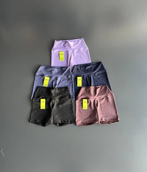 Calza gofrada print corta (000113)