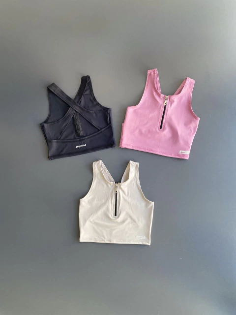 Crop top c/cierre cruzado nk (000153)