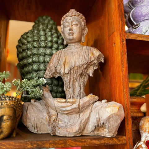 Busto de Buda petrificado 38cm