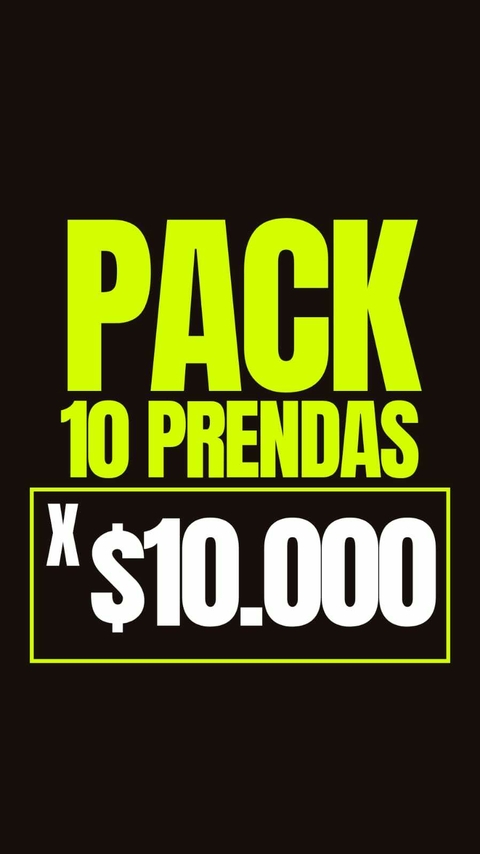 PACK 10 PRENDAS