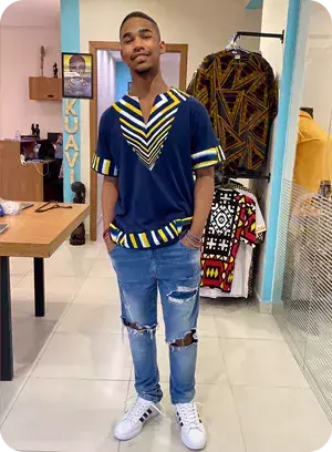 Camiseta azul marinho – Dashiki - (cópia) - buy online