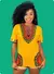 Camiseta amarela – Dashiki - comprar online