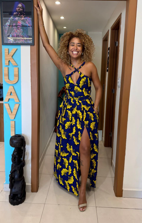 Vestido Longo com fenda multi uso - comprar online