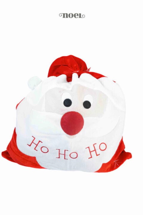 Saquinho Natal Papai Noel Vermelho/Branco - 45cm
