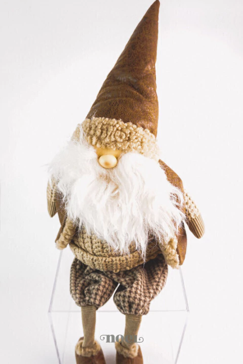 Papai Noel tecido nude/marrom - 64cm