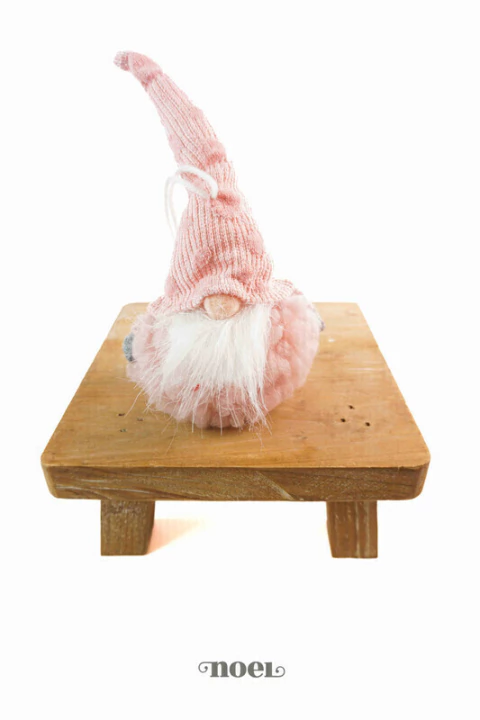 Pendente Papai Noel escandinavo rosa - 23cm c/1