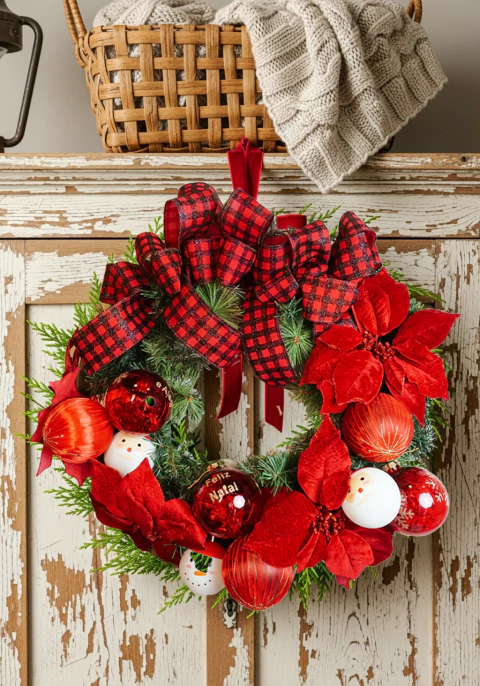 Kit Guirlanda Faça Você Mesmo Clássica Vermelha - 60cm - comprar online