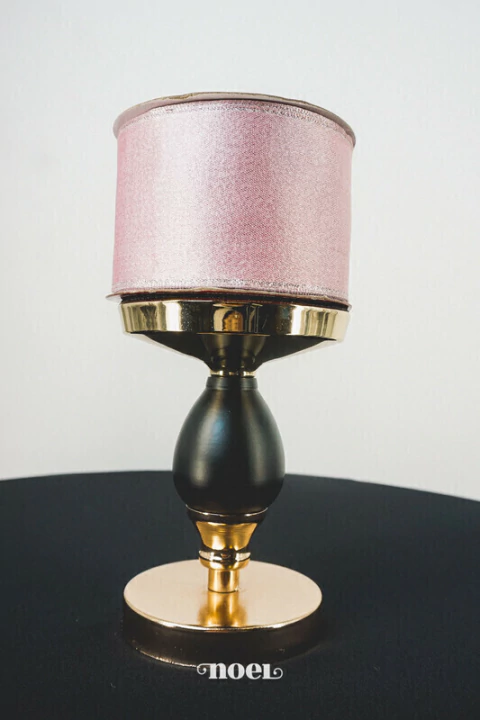 Fita aramada cetim rosa - 6,3cmx9,14m c/1