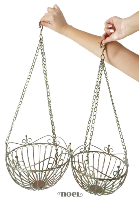 Vasos decorativos de flores suspensos - c/2un