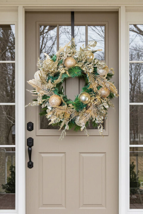 Guirlanda Decorada Champanhe - 66cm - comprar online