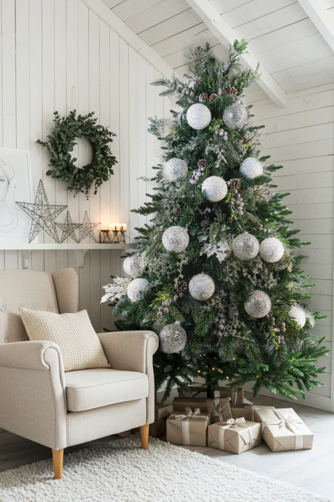 Kit Para Árvore Faça Você Mesmo Neve Natal Branco/Verde - comprar online