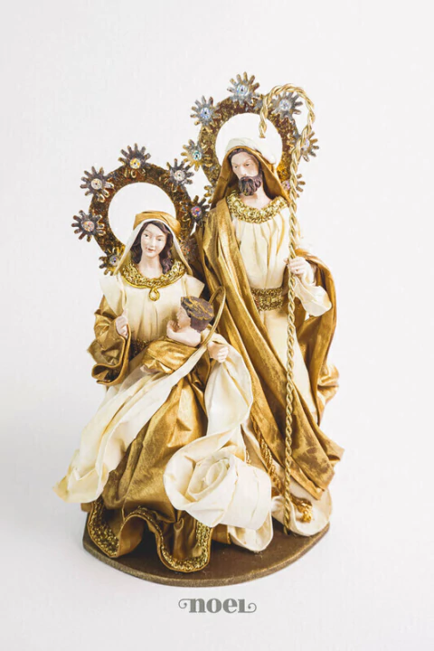 Sagrada família nude/marrom - 30cm