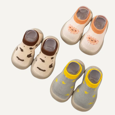 Pasitos Medias Zapatilla Bebés