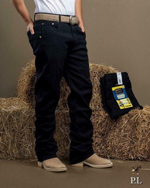 CALÇA COUNTRY WRANGLER MASCULINO PRETA - comprar online