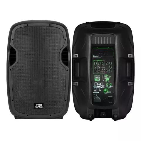 Parlante Pro Bass Elevate 115 con bluetooth negro