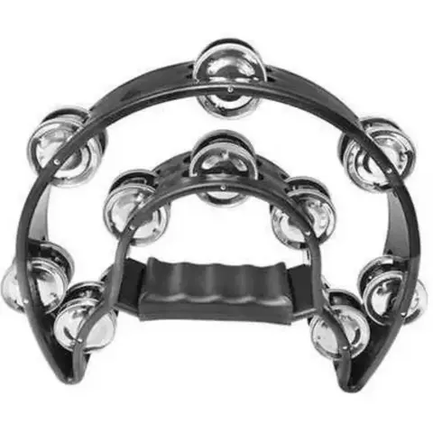 PANDERETA 1/2LUNA 20SONAJAS NEGRA KNIGHT JB917BK - comprar online