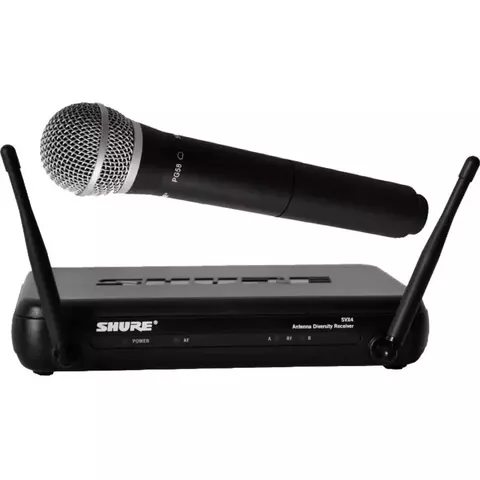 Micrófono Shure Svx24/pg28 Dinámico Cardioide Color Negro