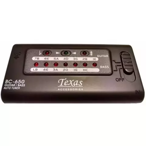 AFINADOR GUIT/BAJ. TEXAS BC650 - comprar online