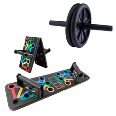 TABLA DE FLEXIONES PLEGABLE + RUEDA ABDOMINAL DE REGALO! en internet