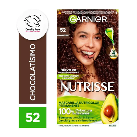 Kit Coloracion Nutrisse Ultra Cobertura Castaño Garnier - comprar online