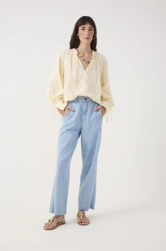 Calça Jeans Reta Twill Dress To na internet