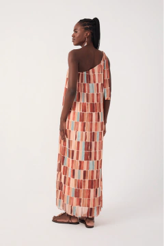 Vestido Plissado Tule Estampa Argile Dress To na internet