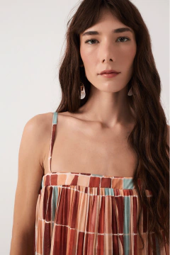 Blusa Tule Estampa Argile Dress To na internet