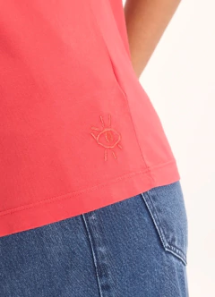 Blusa Básica Algodão Classic Vermelho Cantão na internet