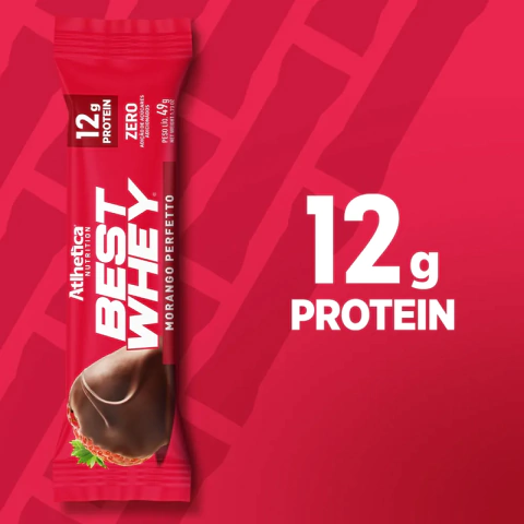 BARRA MORANGO 12G PROTEIN 1 UNID. DE 49 G