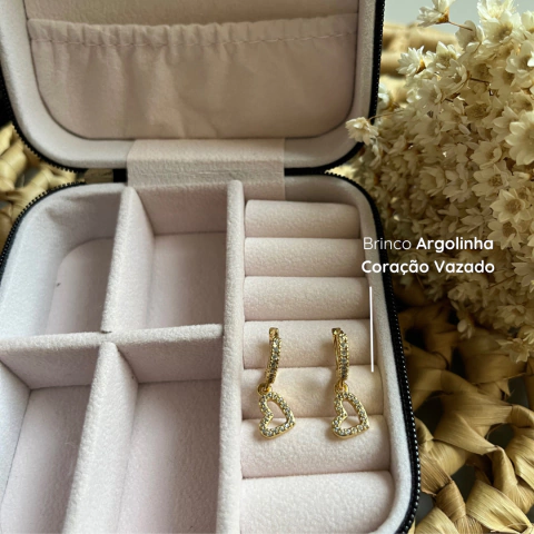 Brinco Coração Vazado