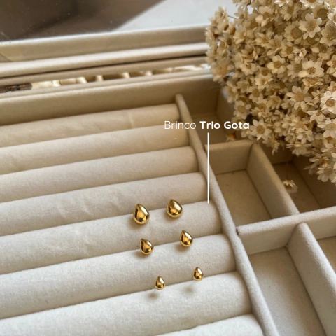 Brinco Trio Gota