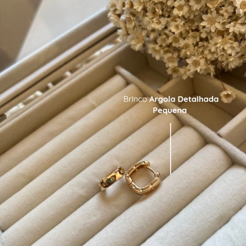 Brinco Argola Detalhado