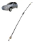 Cabo Fechadura Traseira Esquerda Original Gm Celta 2001 2002 Preto