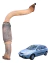 Flexivel Escapamento Original Ford Focus 2.0 2001 A 2003