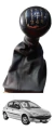Manopla Cambio Coifa Peugeot 206 2001 A 2010 Original Preto