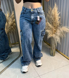 Calça cargo - blessmih rajada - comprar online